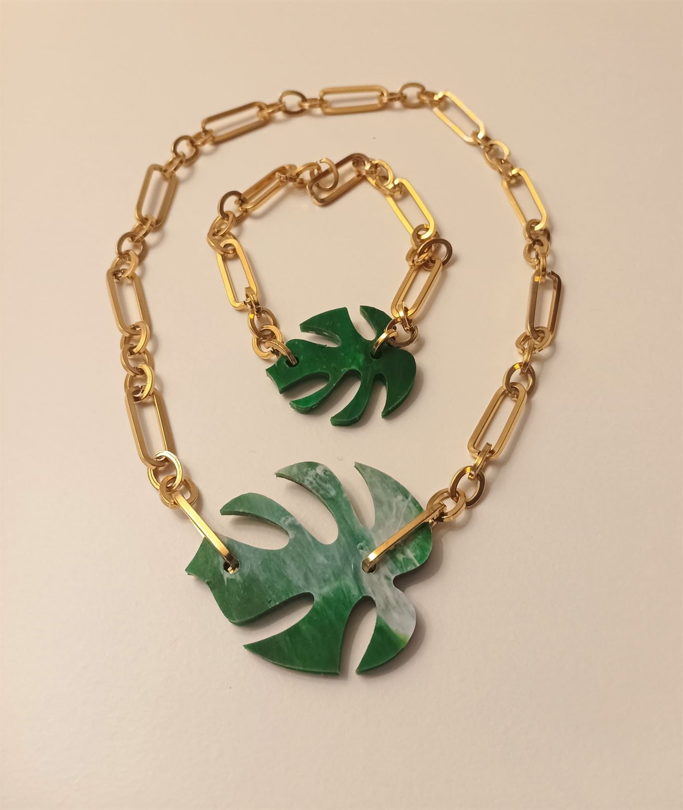 Pulsera de acero "Monstera" - Imagen 2